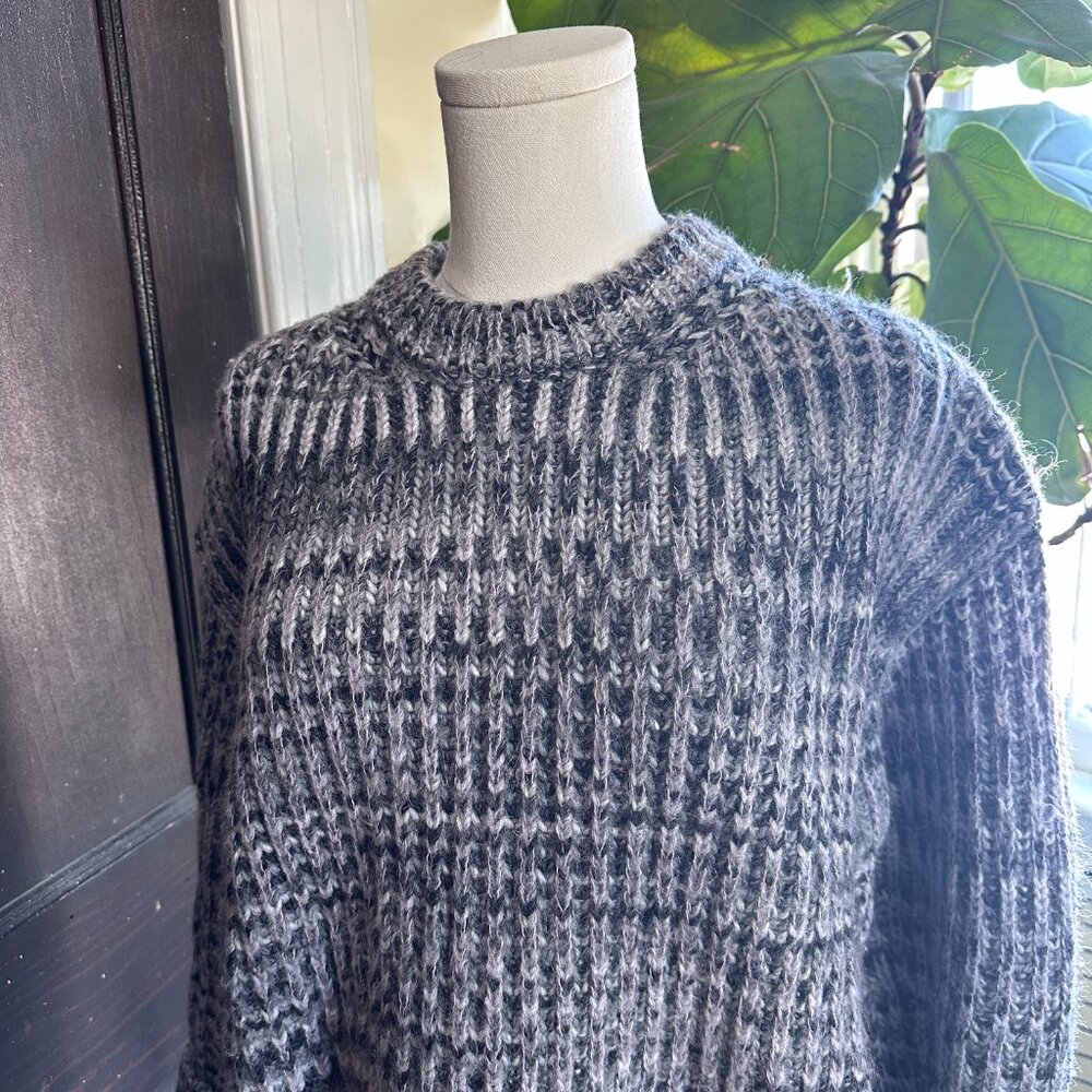 Rare Acne Studios Zora Mohair Wool Blend Knit Boxy Sweater Small - Picture 3 of 10